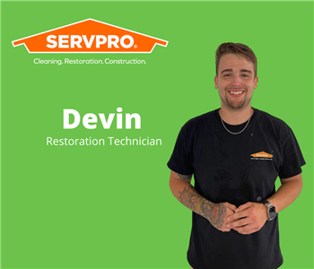 Devin, team member at SERVPRO of St. Augustine, St. Augustine Beach, S. Nocatee and World Golf Village
