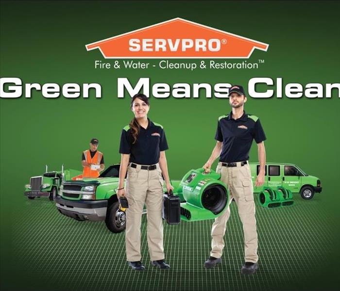 SERVPRO Green Means Clean Advertisement